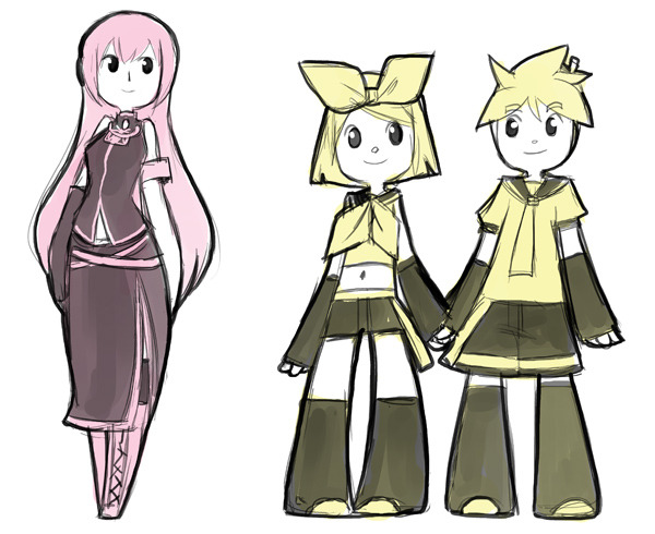 cubewatermelon:  Warmup vocaloids! I guess the universe decided that Len’s big