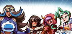 jadenkaiba:    “It can’t be~!”Commission for Witchan of Deviantart       Shelly(Izumi), Zinnia (Higana),Courtney (Kagari)and Lisia (Ruchia) are shocked on what they discovered….  FIND OUT ON MY PIXIV  ENJOY :) ——————————————————————————————————-