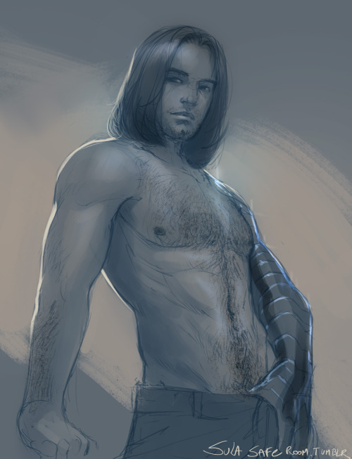 sulasaferoom:  You all can blame @comedicdrama to getting me into Hairy!Bucky
