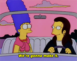 cartoon:  Ruth/Marge, Eloped!Lesbians --- The Simpsons AU (insp)I always knew someday