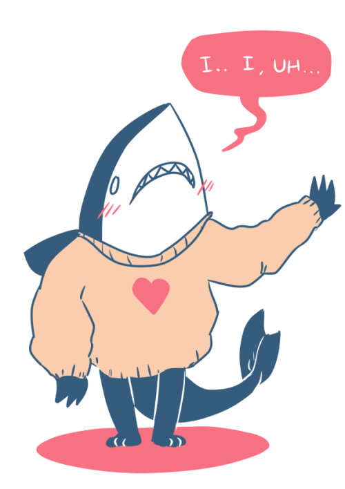 cat-boots: get your shark boyfriend a big cute sweater, he deserves it &lt;3