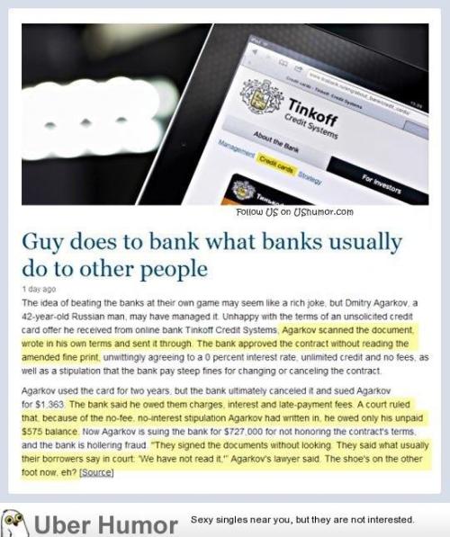 omg-pictures:  Getting back at the bankshttp://omg-pictures.tumblr.com  Well that’s just fucking awesome now isn’t it?
