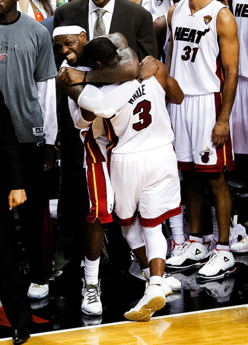 LeBron James and Dwyane Wade 2012 NBA Finals