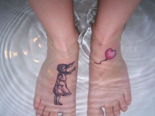 sortra:55 Attractive Foot Tattoo Designs