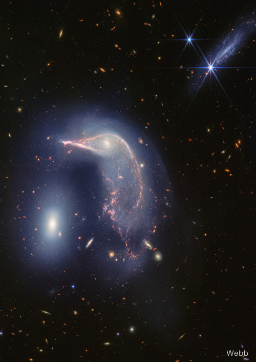 Arp 142: The Penguin & The Egg Hubble/Webb