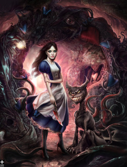 Illustrateyourworld:  Dark Wonderland By *Omrikoresh 