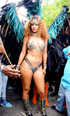 celebritiesofcolor:  Rihanna at Kadooment day parade in Barbados