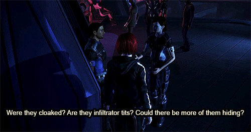 everythingmasseffect:  the-psychotic-biotic:  (x) INFILTRATOR TITS.   Considering