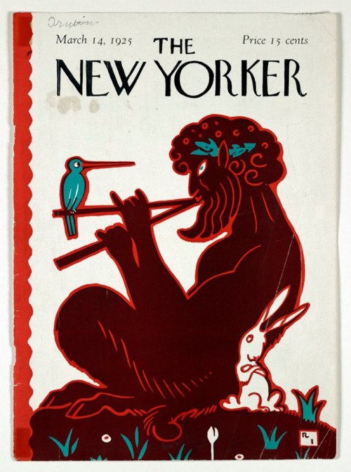 sabbathofthegoat:Pan on the cover of “The New Yorker" - March 1925