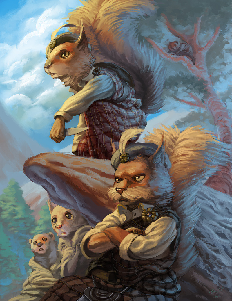 sinto619: Following the previous post… 3 of my old redwall works from years ago.