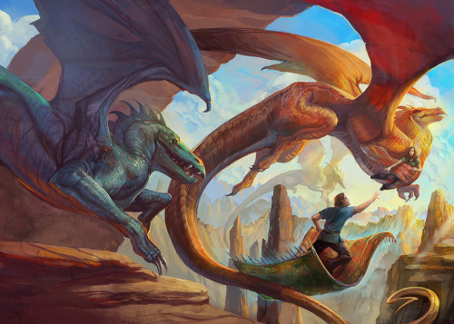 juliedillon: ninjaeyecandy: Dragons by Hugo-nominee Julie Dillon whoops I draw a 