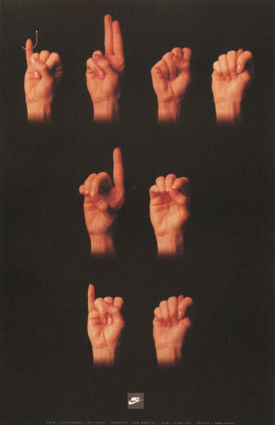 vuls:  “Just Do It” Sign Language PosterNIKE,