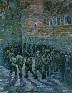 snowce:  Vincent van Gogh, The Prison Courtyard, 1890 