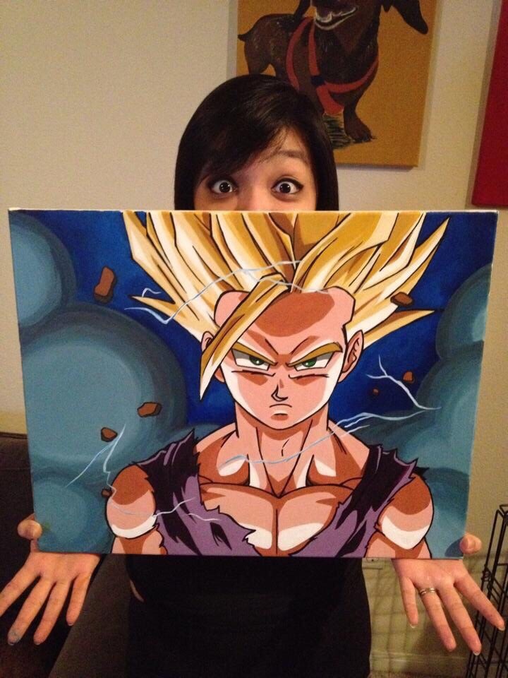 sheekyart:  Hi I like to paint dbz