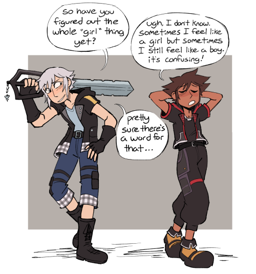 hellspawnmotel:sora catches a case of the genders