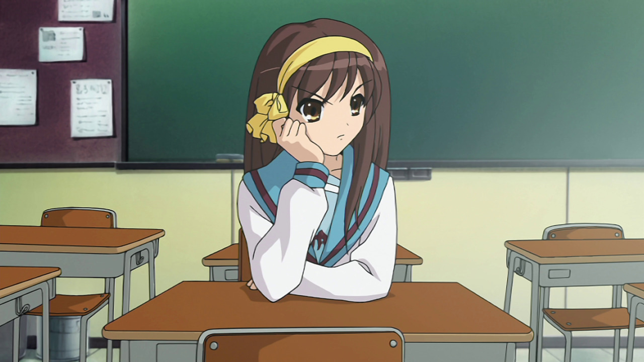 haruhisuzumiyafanpage:  The Melancholy of Haruhi Suzumiuya Episode 01 