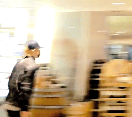 ji-hansol:johnsol spotted walking together when hansol suddenly seems taken aback by something he ha