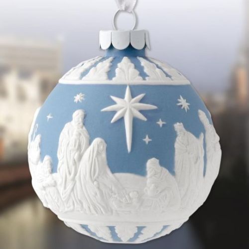 treasures-and-beauty: 2016 Wedgwood Nativity Ball Porcelain Ornament 