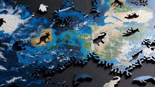 itscolossal: Around the World in 80 Ways: Infinitely Arrangeable Earth and Moon Puzzles 