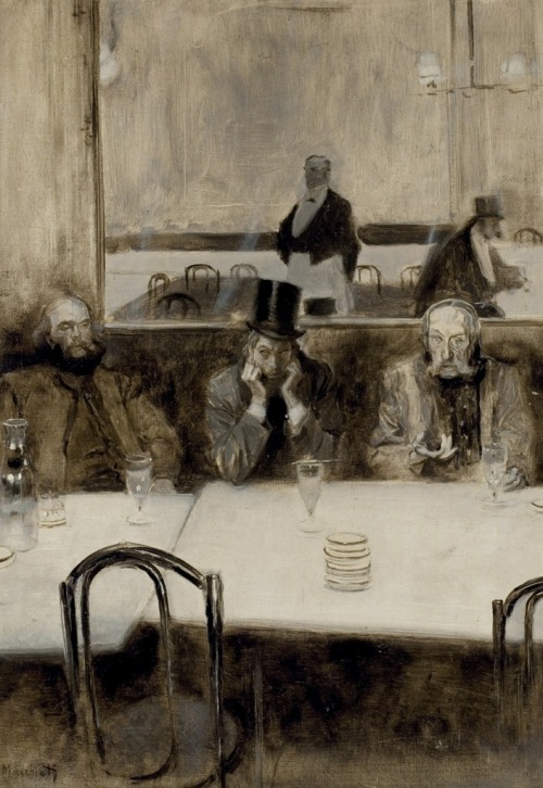 thunderstruck9:Serafino Macchiati (Italian, 1861-1916), Paul Verlaine, Bibi la Purée et St&ea