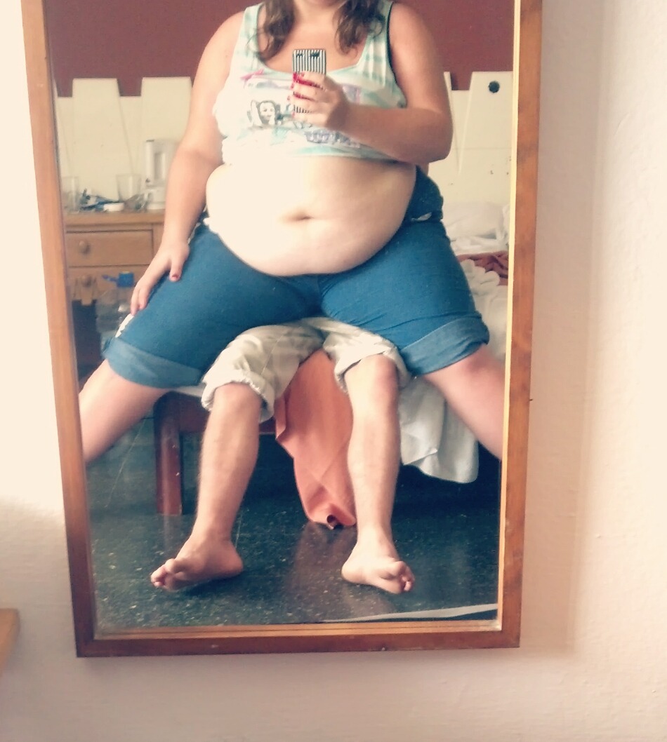 fatgirlwholovesfatgirls:   Had a great time on holiday crushing my boy :) 