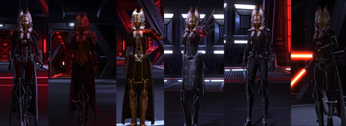 Outfit reference for some of my SWTOR characters, because why the hell not. Class and spec on each o