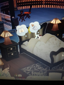 mimitheking:  Heard my sim giggling in her sleep. Checked what was going on.She’s having a very entertaining dream.#mood