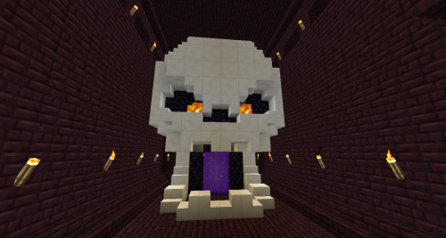 My Nether Portal Skull Follow for more Minecraft!