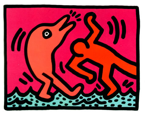 keithharingdaily:  from Pop Shop V, 1989 Keith Haring 