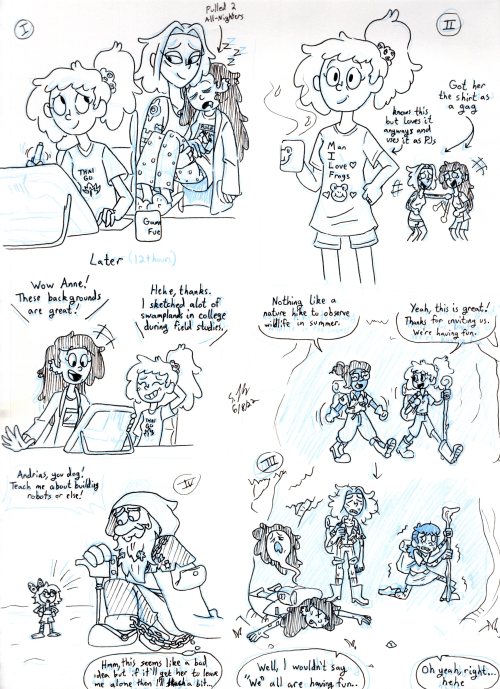 thisbelongsto-nohbodys:next set of Amphibia headcanon sketches.1. Anne got better at drawing in coll