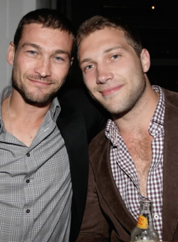 mynewplaidpants:old shot of Jai with Andy Whitfield I’d never seen before