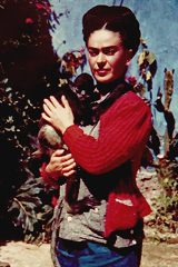 vintagegal:  Frida Kahlo de Rivera (July 6, 1907 – July 13, 1954; Magdalena Carmen Frieda Kahlo y Calderón) was a Mexican painter, born in Coyoacán. Perhaps best known for her self-portraits, Kahlo’s work is remembered for its “pain and passion”,