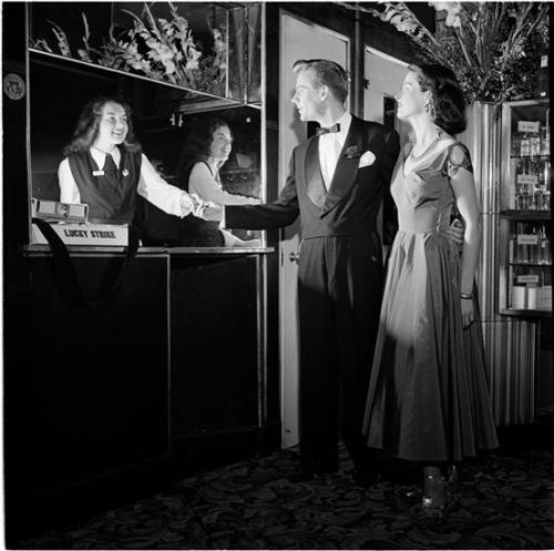 bigcityvintagenyc:  Fashion Shoot, 1948, Menswear, Couple at a Ball.   