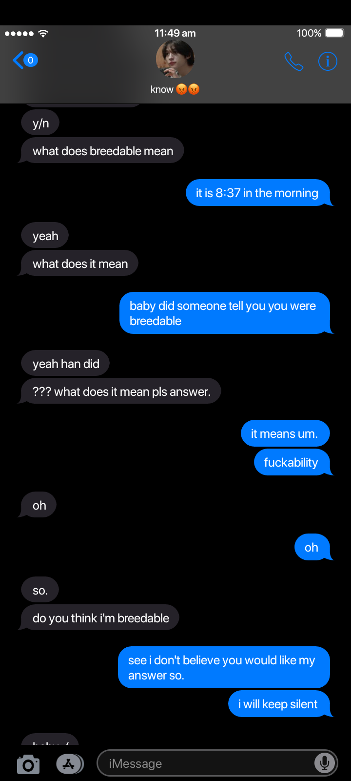 * Random Bf Texts; Skz! Lee Know