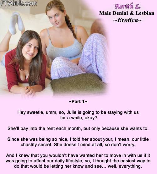 real-aerithlives:My Male Chastity & Lesbian