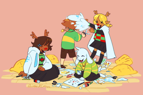 tfw your Dad makes you babysit your little sister’s playdate with Mr. Dreemurr’s kids.Anyway, Chara 