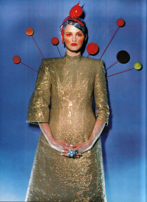 glam-scraps:Trish Goff (maybe) for Vogue Paris in 1999, shot by Ruven Afanador.