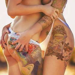 tattedbeautues:  Carmen Bay &amp; Katie