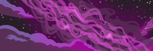 voidtouchedart:a rainbow of twitter banners i did this week based off of some zones