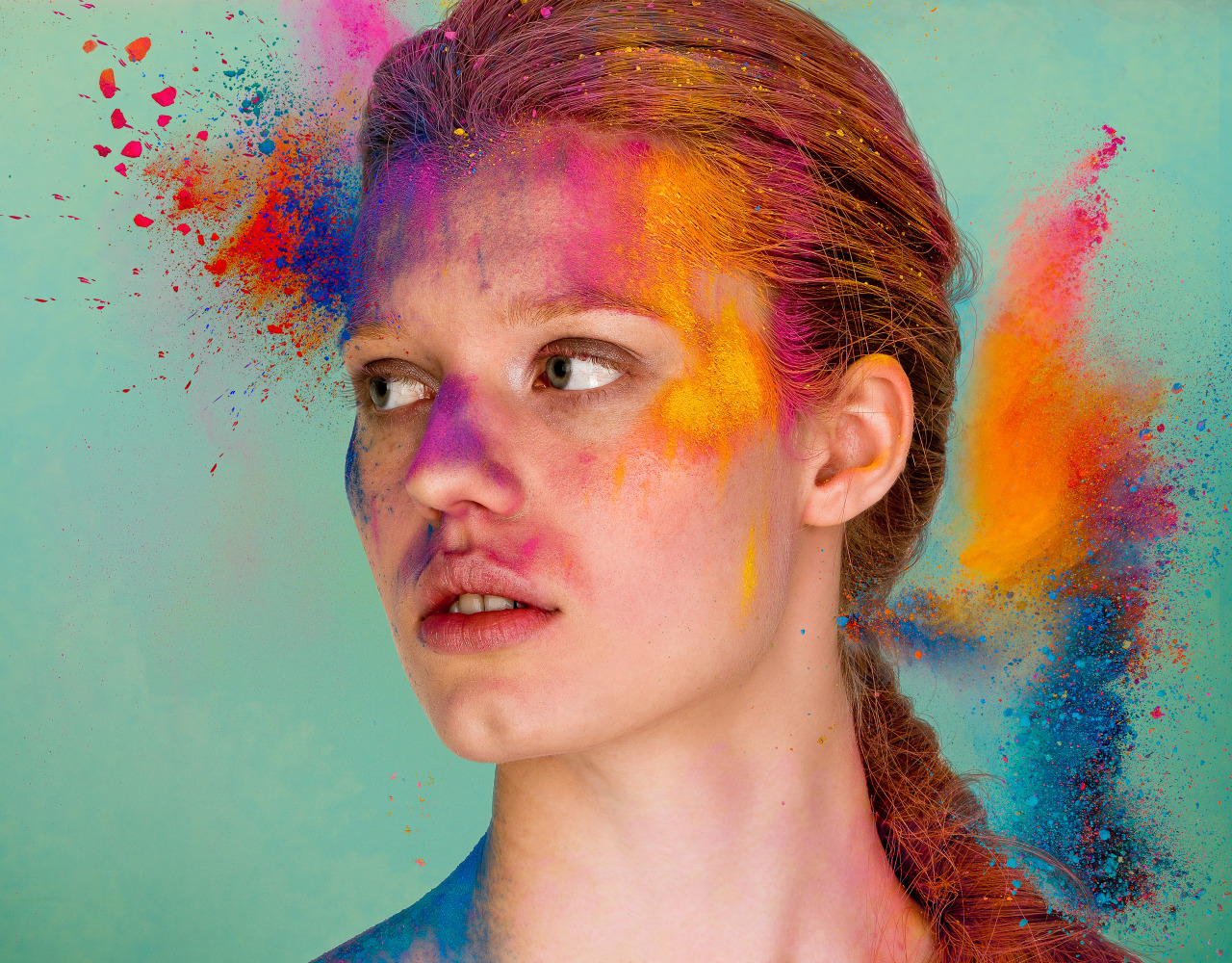 “Really Crazy Colors” by fashion photographer Per Zennstrom and make-up artist linda Sundqvist.