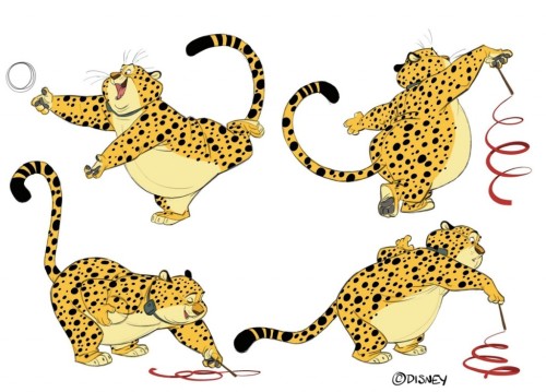 spaceprincesslevi:Benjamin Clawhauser’s concept art is the cutest thing i have ever seen. (x)