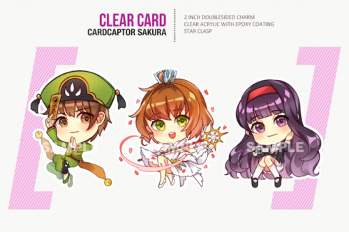 [REBLOGS APPRECIATED]My GBF, HxH and CCS charms are now up for preorder! Please take a look! ^o^)/ h