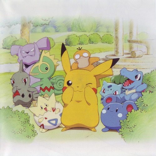 pokescans:Pikachu’s Hide-and-Seek, from the Movie 4 soundtrack booklet.