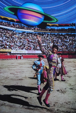 johnturck:  Olé, handmade collage www.turckart.blogspot.com http://www.youtube.com/watch?v=AibBR-Jwg4g  rings of the matador