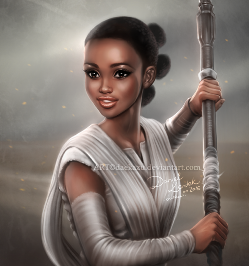 daekazu:A long long time before “the Force Awekens”, when I heard that Lupita Nyong'o joined the cas