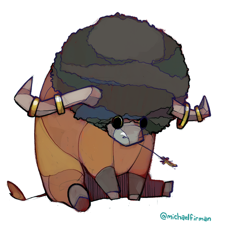 michaelfirman:  A bouffalant for NerdbotMk2&rsquo;s Twitterdex project! 