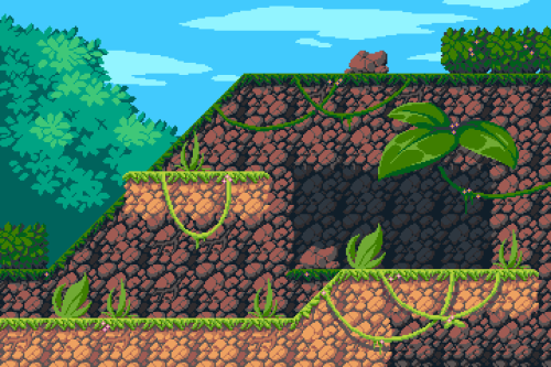 I found an old tiles set I did, so I tryed it in this mockup. And the result is meh…