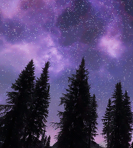 ciriofcintras:SKYRIM + purple skies
