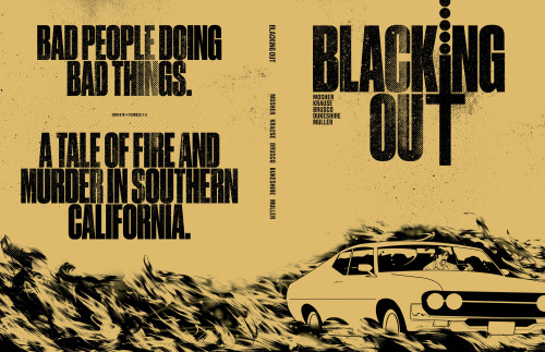 Excited to show the cover and masthead design for BLACKING OUT — now funding on Kickstarter — a new 