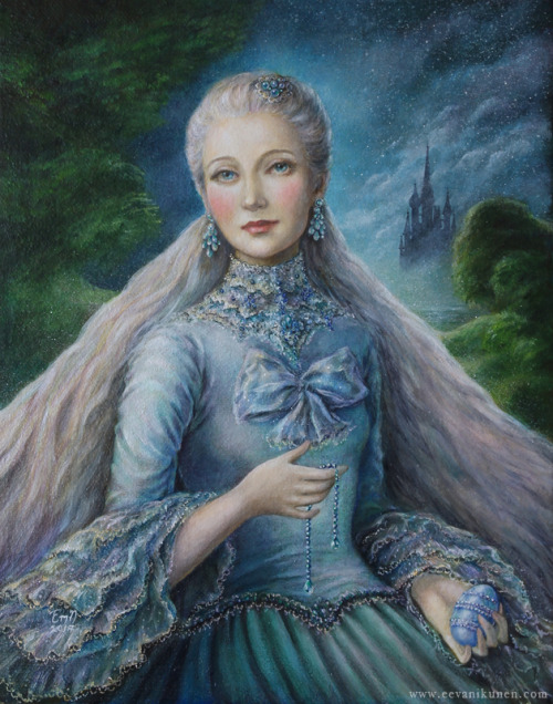 Here is my newest oil painting titled ‘Lady Siniy’. I was inspired by 18th century portr